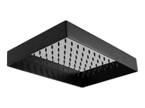 Martini Shower Rose with Shroud Matte Black