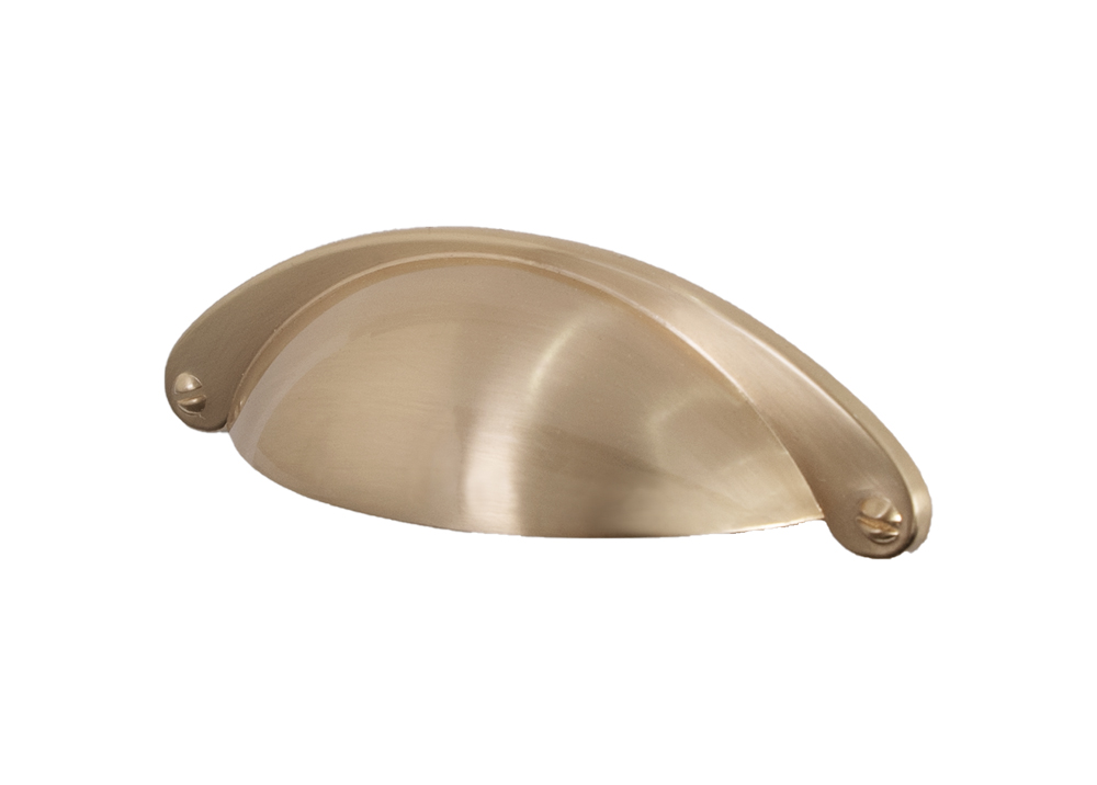 Seashell Handle Brushed Brass