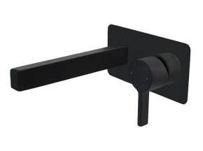 Martini Wall Basin Set Matte Black