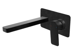 Cosmopolitan Wall Basin Set Matte Black