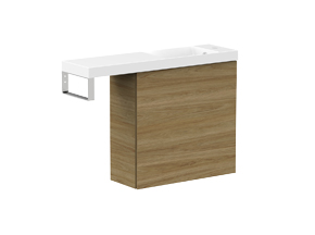 Petite Rail 800 Top/550 Cabinet Wall Hung