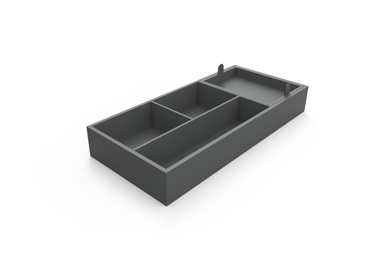 Small Leatherette Drawer Organiser