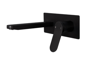 Liberty Wall Basin Set Matte Black