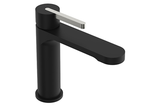 Bronx Basin Mixer Matte Black & Brushed Nickel