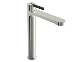 Bronx Extended Basin Mixer Brushed Nickel & Matte Black