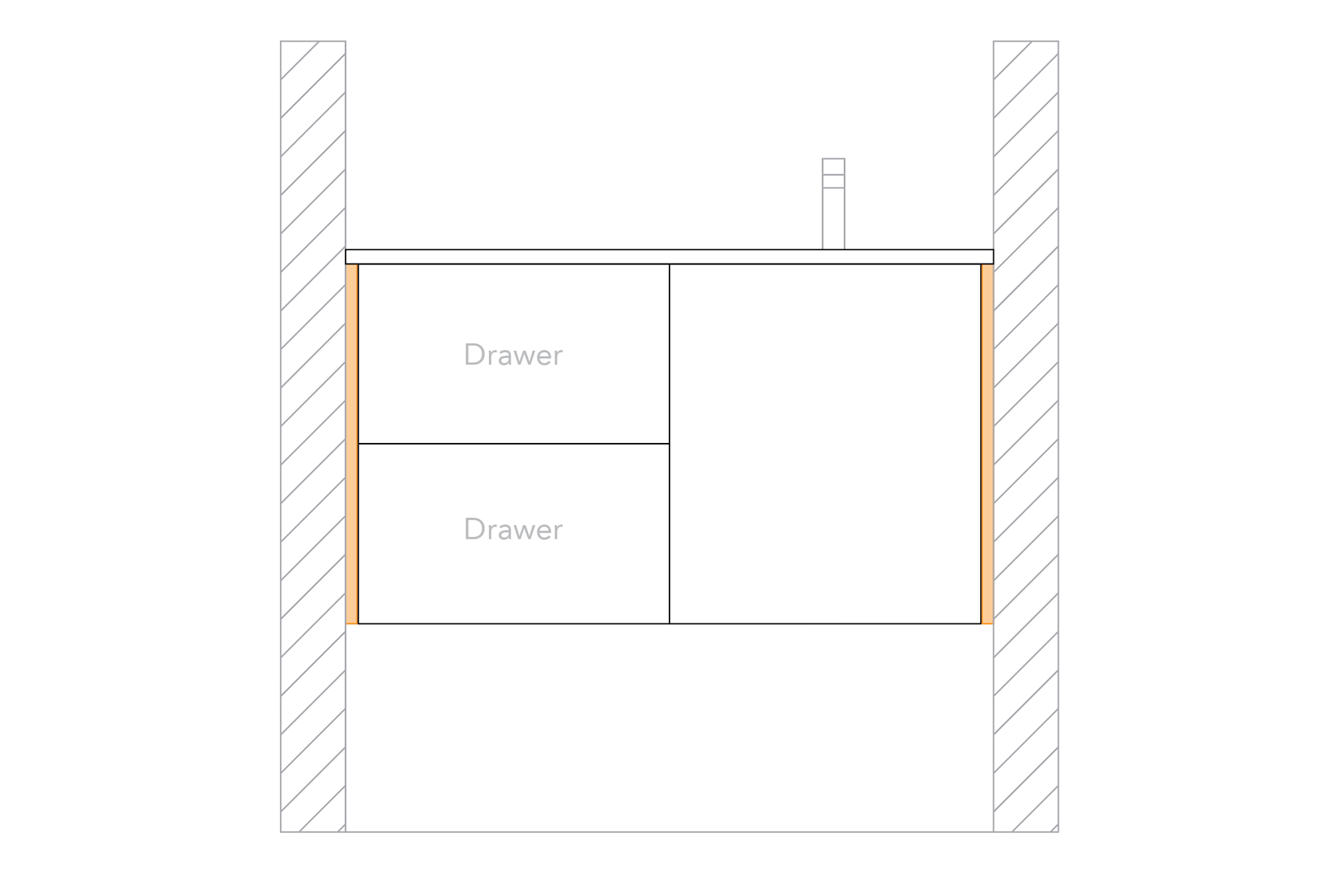 Double Infill 16mm (Cabinet will be reduced by 20mm)