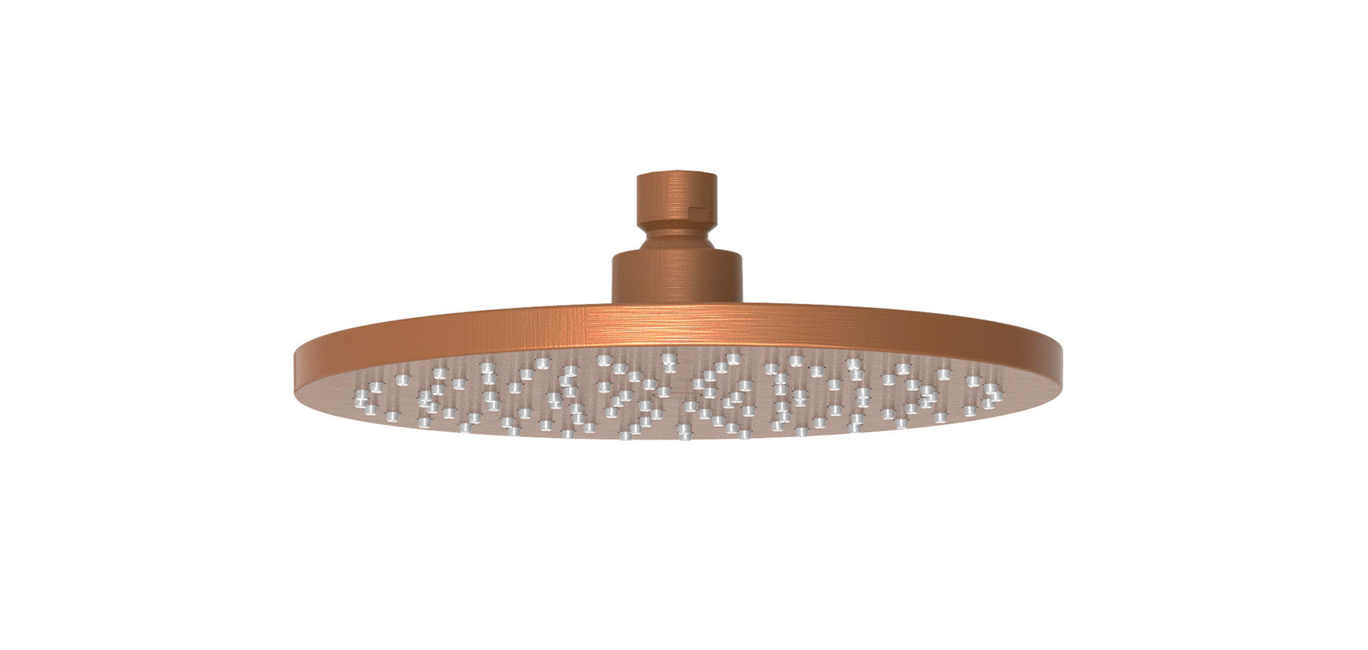Soul Shower Rose 220mm Brushed Copper