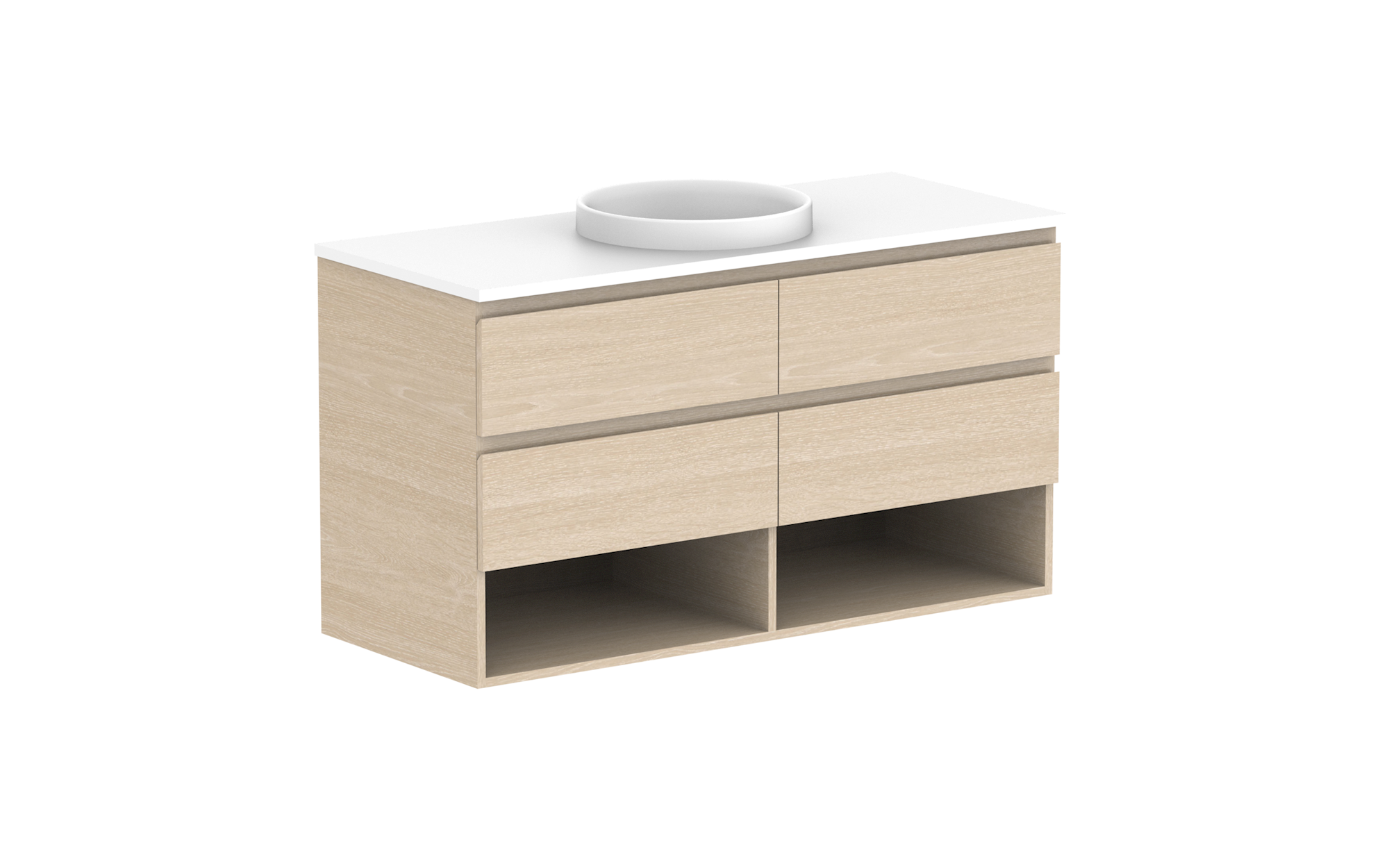 Glacier Shelf, 1200 Twin, Wall Hung