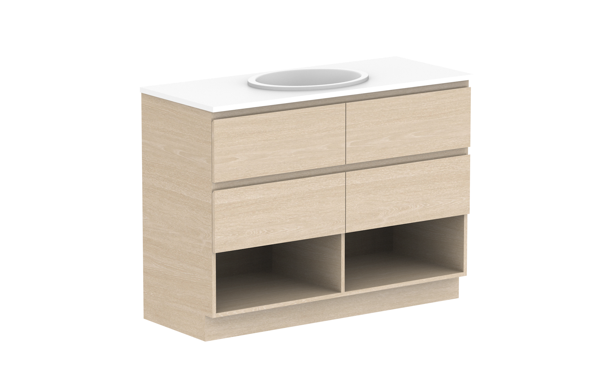 Glacier Shelf, 1200 Twin, Floor Mount