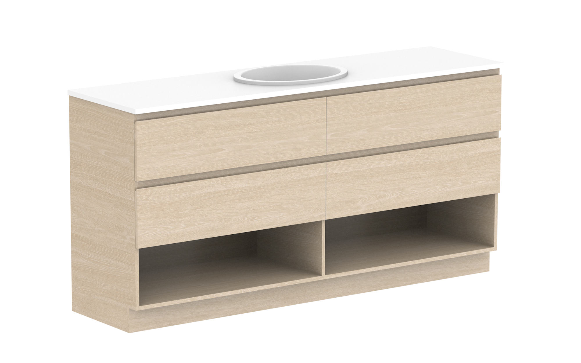 Glacier Shelf, 1800 Twin, Floor Mount