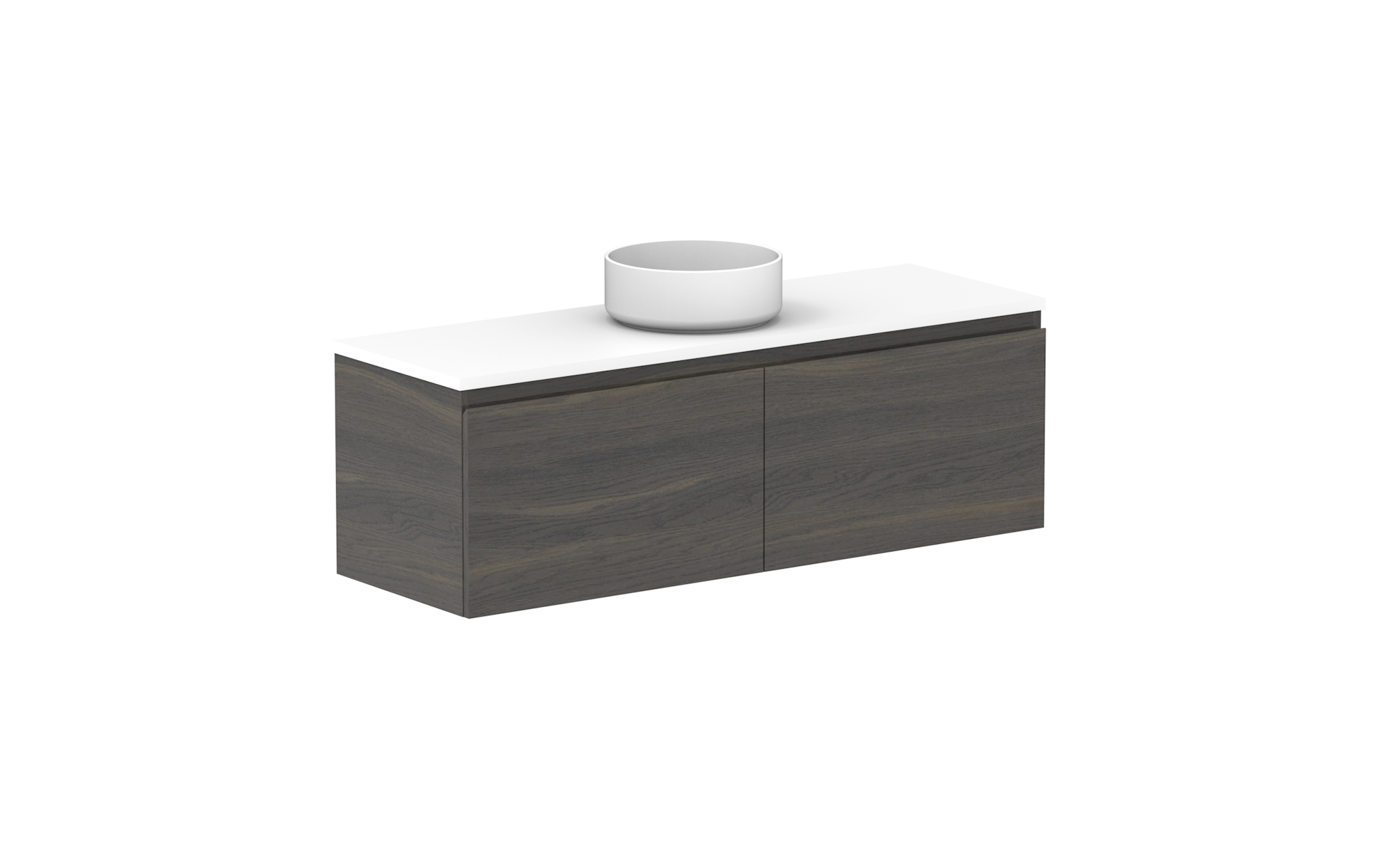 Glacier Ensuite All-Drawer, 1200 Slim, Wall Hung