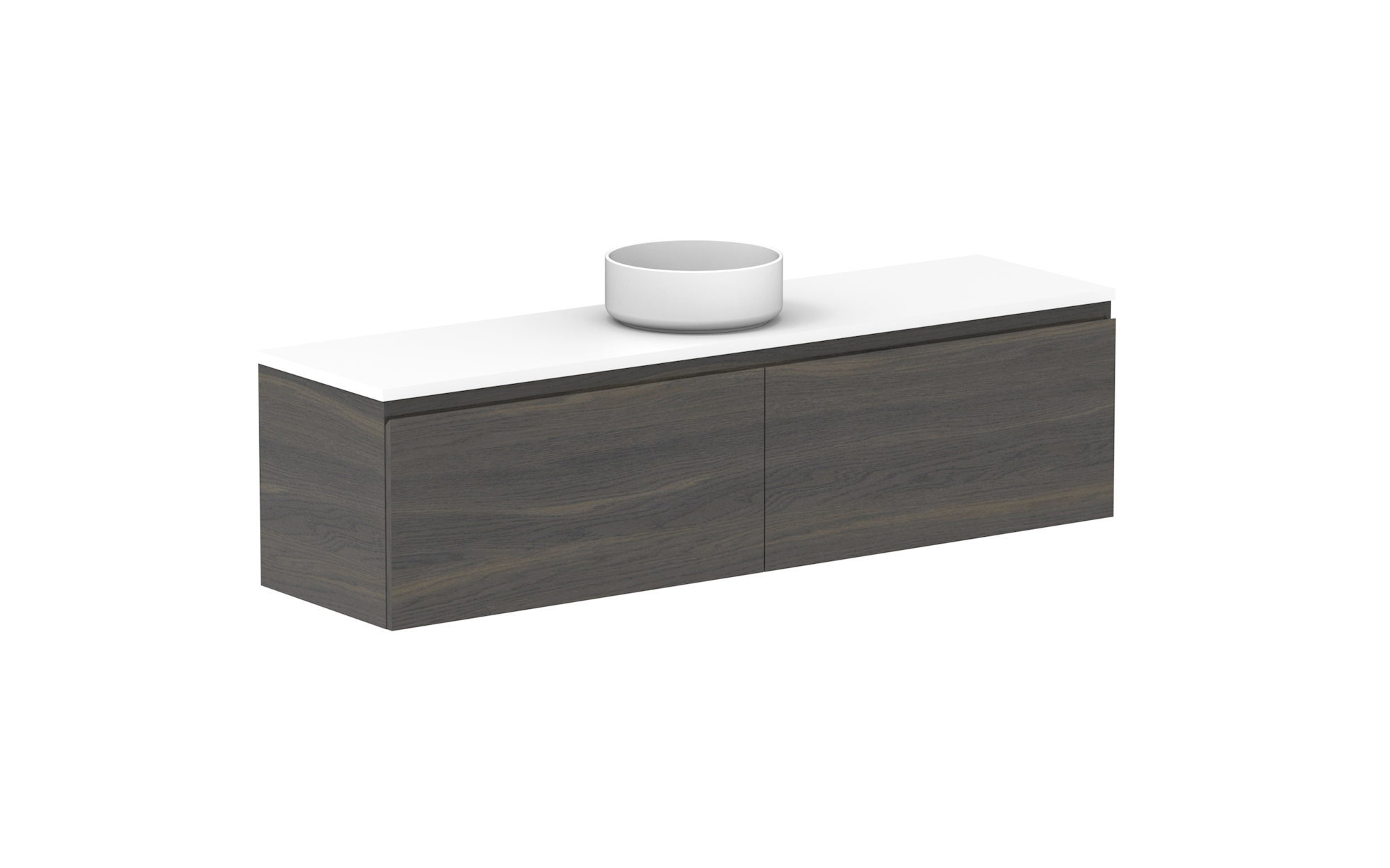 Glacier Ensuite All-Drawer, 1500 Slim, Wall Hung