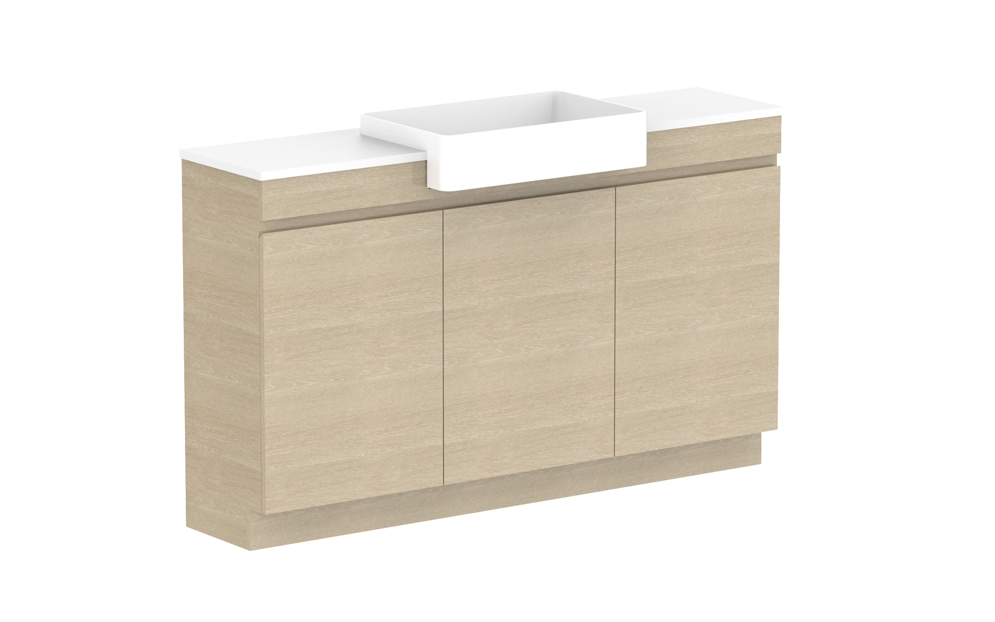 Glacier Semi-Recessed All-Door, 1500 Trio, Floor Mount