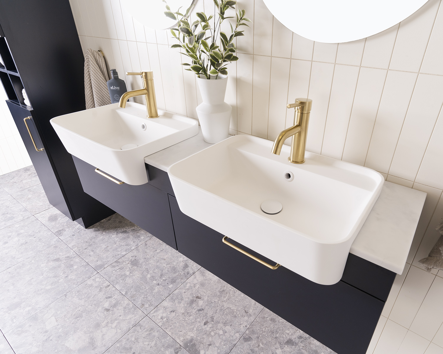 Semi-Recessed Basins