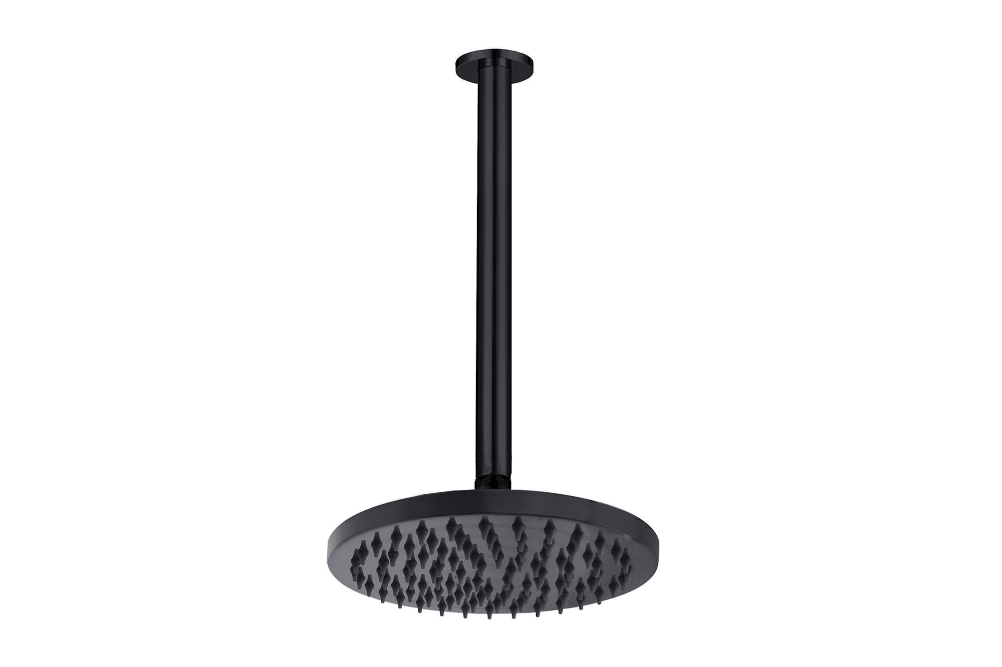 Bloom Shower Rose 200mm and Shower Dropper 300mm Matte Black
