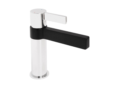 Martini Basin Mixer Matte Black & Chrome