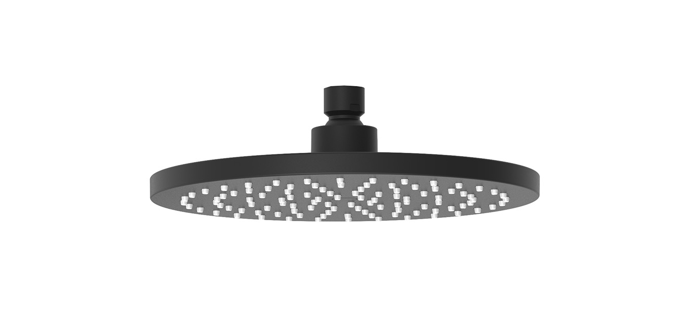 Soul Shower Rose 220mm Matte Black