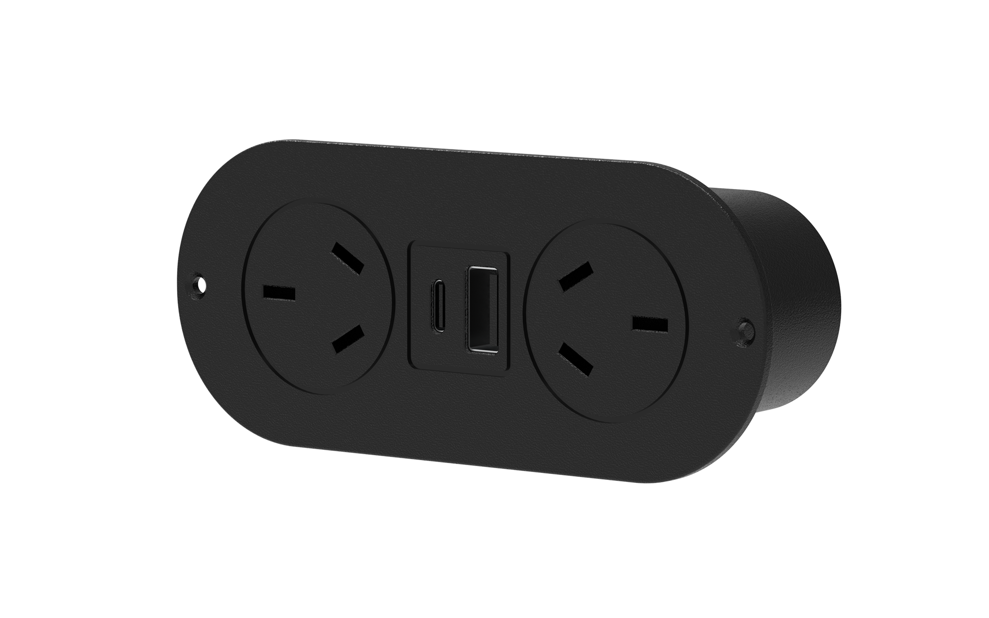 In-Drawer Power Point Black