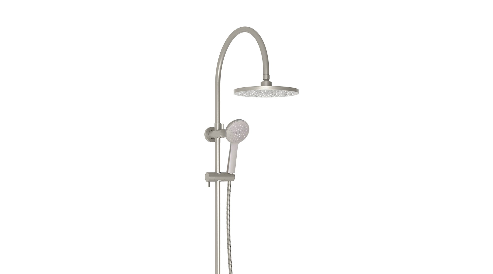 Soul Classic Gooseneck Shower Set Brushed Nickel